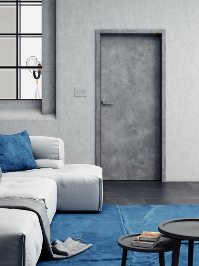 Interior door SAPELI ELEGANT 10 - material Laminated Concrete grey